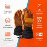 Vertex Heated Ski Gloves