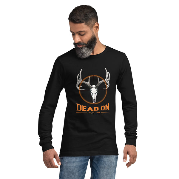 Dead On Men's (Orange Logo) Long Sleeve Shirt