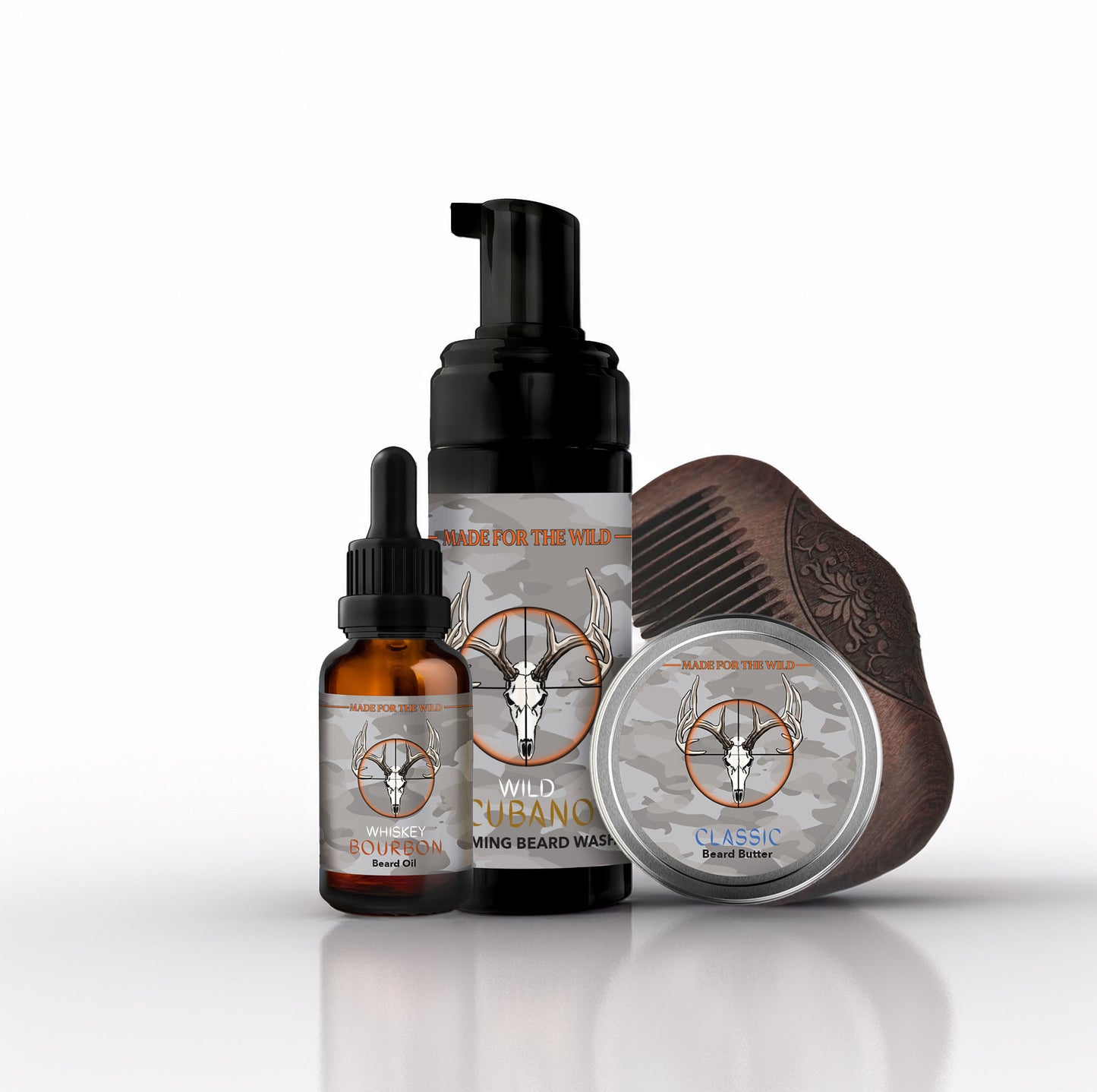 Dead on Hunting Beard Care Bundle - Beard Oil, Beard Butter, Beard Wash and a Pocket Comb