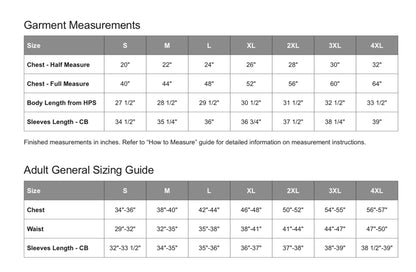 Dead On Hunting Black Hoodie - size chart