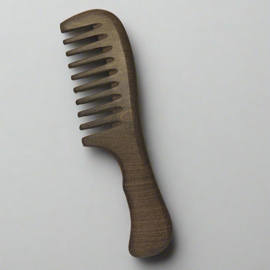 Wooden Salon Anti-Static Wide Tooth Comb