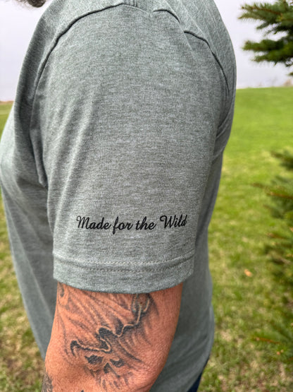 Dead On Hunting T-Shirt - Gray/Heather Military