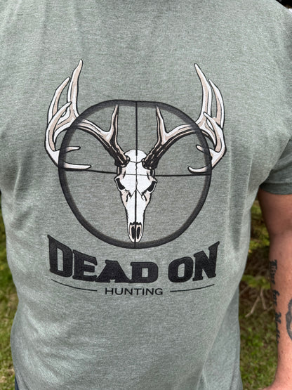 Dead On Hunting T-Shirt - Gray/Heather Military