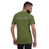 Dead On Short Sleeve Men's T-Shirt (Green Camo logo)